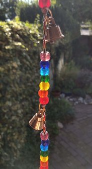 Belkoord  chakra/regenboog 7 bellen