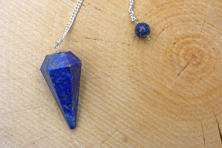 Pendel lapis lazuli, gefacetteerd 