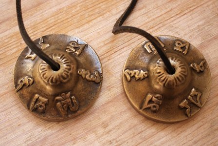 Tingsha (brons) -Aum mantra