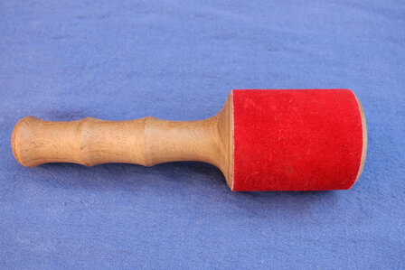Klopper hout - leer groot &Oslash; 70-75mm -XL